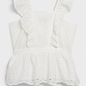 [NWT] Banana Republic Eyelet Peplum Top
